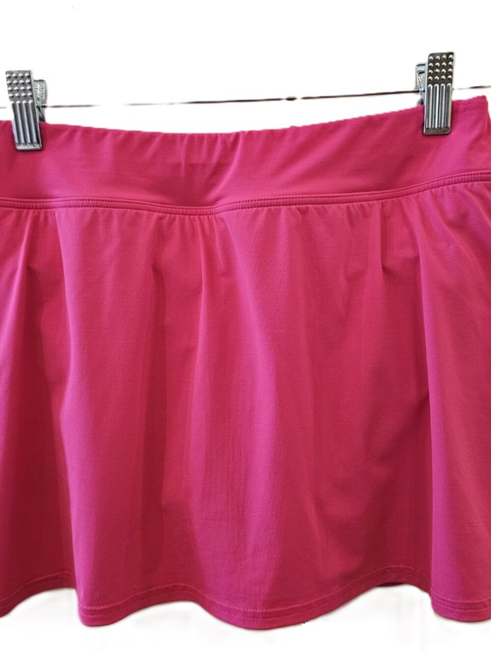 Size 2 Lands' End Fushia Pink Mini Swim Skirt